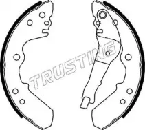 Комплект тормозных колодок TRUSTING купить