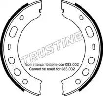Комплект тормозных колодок, стояночная тормозная система TRUSTING купить