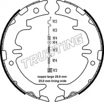 Комплект тормозных колодок, стояночная тормозная система TRUSTING купить