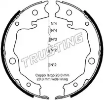 Комплект тормозных колодок, стояночная тормозная система TRUSTING купить