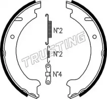Комплект тормозных колодок, стояночная тормозная система TRUSTING купить