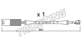 Сигнализатор, износ тормозных колодок TRUSTING купить