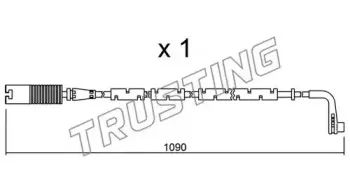 Сигнализатор, износ тормозных колодок TRUSTING купить