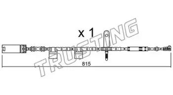 Сигнализатор, износ тормозных колодок TRUSTING купить