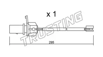 Сигнализатор, износ тормозных колодок TRUSTING купить