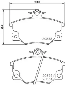 Комплект тормозных колодок, дисковый тормоз HELLA купить