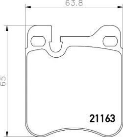 Комплект тормозных колодок, дисковый тормоз HELLA купить
