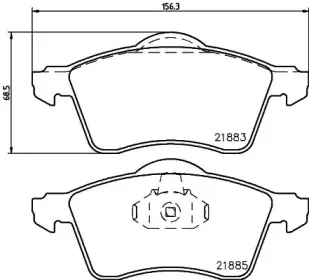 Комплект тормозных колодок, дисковый тормоз HELLA купить