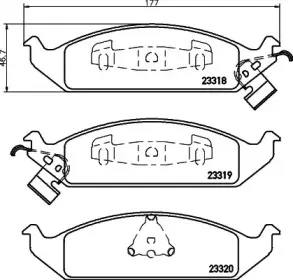 Комплект тормозных колодок, дисковый тормоз HELLA купить