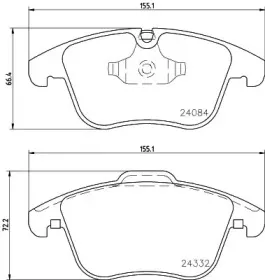 Комплект тормозных колодок, дисковый тормоз HELLA купить