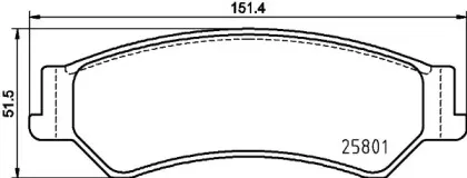 Комплект тормозных колодок, дисковый тормоз HELLA купить