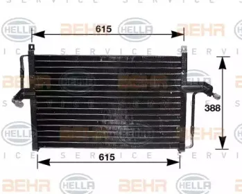 Конденсатор, кондиционер HELLA купить