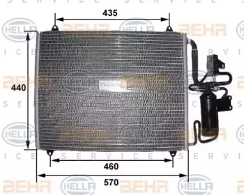 Конденсатор, кондиционер HELLA купить