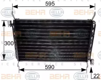 Конденсатор, кондиционер HELLA купить