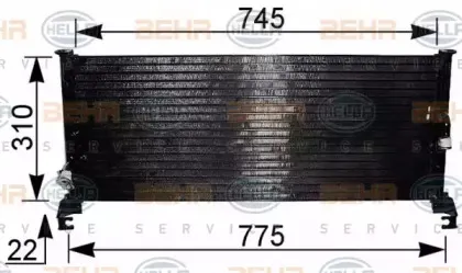 Конденсатор, кондиционер HELLA купить