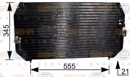 Конденсатор, кондиционер HELLA купить