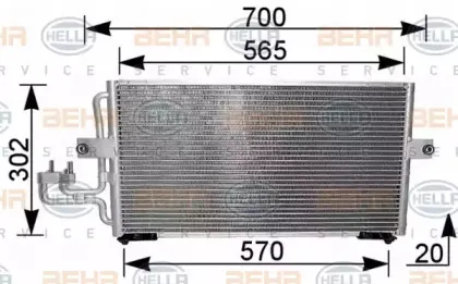 Конденсатор, кондиционер HELLA купить