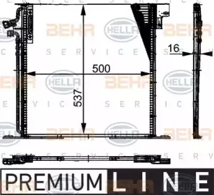 Конденсатор, кондиционер HELLA купить