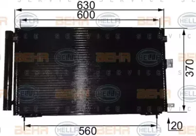 Конденсатор, кондиционер HELLA купить