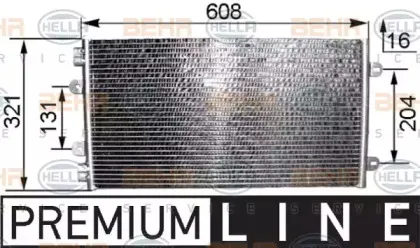 Конденсатор, кондиционер HELLA купить