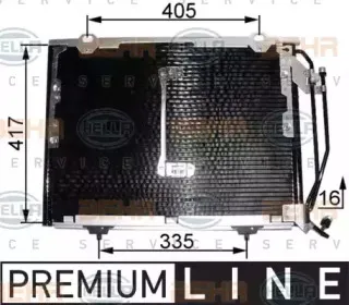 Конденсатор, кондиционер HELLA купить