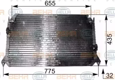 Конденсатор, кондиционер HELLA купить