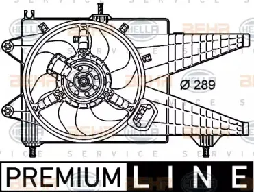 Вентилятор, охлаждение двигателя HELLA купить