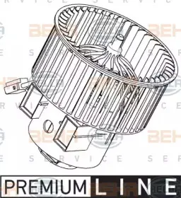 Вентилятор салона HELLA купить