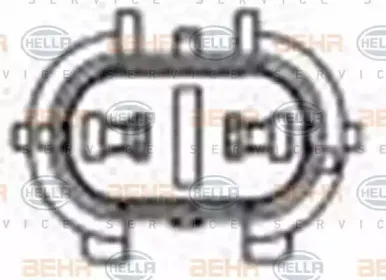Вентилятор, конденсатор кондиционера HELLA купить