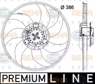 Вентилятор, охлаждение двигателя HELLA купить