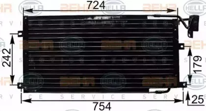 Конденсатор, кондиционер HELLA купить