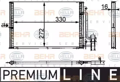 Конденсатор, кондиционер HELLA купить
