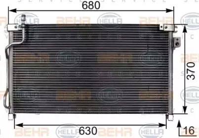 Конденсатор, кондиционер HELLA купить