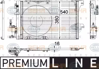Конденсатор, кондиционер HELLA купить