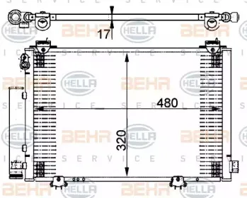 Конденсатор, кондиционер HELLA купить