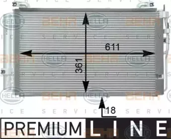 Конденсатор, кондиционер HELLA купить