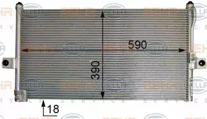 Конденсатор, кондиционер HELLA купить