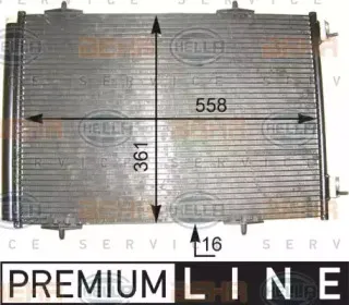 Конденсатор, кондиционер HELLA купить