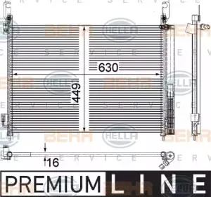Конденсатор, кондиционер HELLA купить