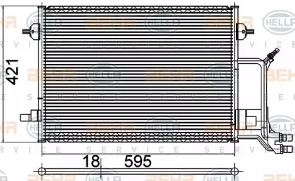 Конденсатор, кондиционер HELLA купить