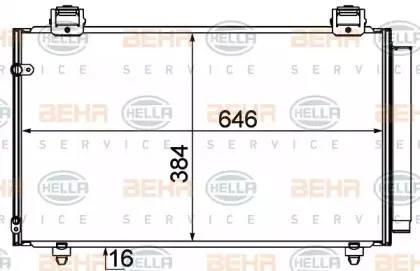 Конденсатор, кондиционер HELLA купить