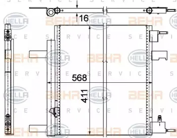 Конденсатор, кондиционер HELLA купить