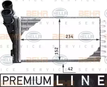 Теплообменник, отопление салона HELLA купить