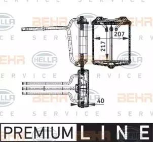 Теплообменник, отопление салона HELLA купить