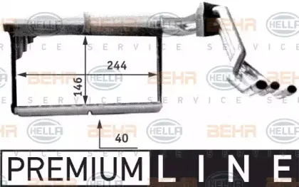Теплообменник, отопление салона HELLA купить