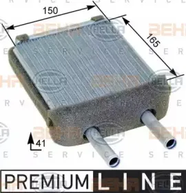 Теплообменник, отопление салона HELLA купить