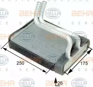 Теплообменник, отопление салона HELLA купить