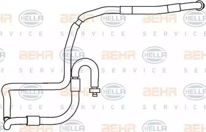 Трубопровод высокого / низкого давления, кондиционер HELLA купить