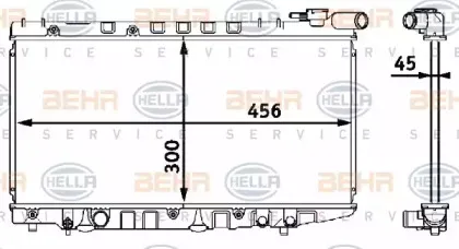 Радиатор, охлаждение двигателя HELLA купить