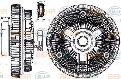 Радиатор, охлаждение двигателя HELLA купить
